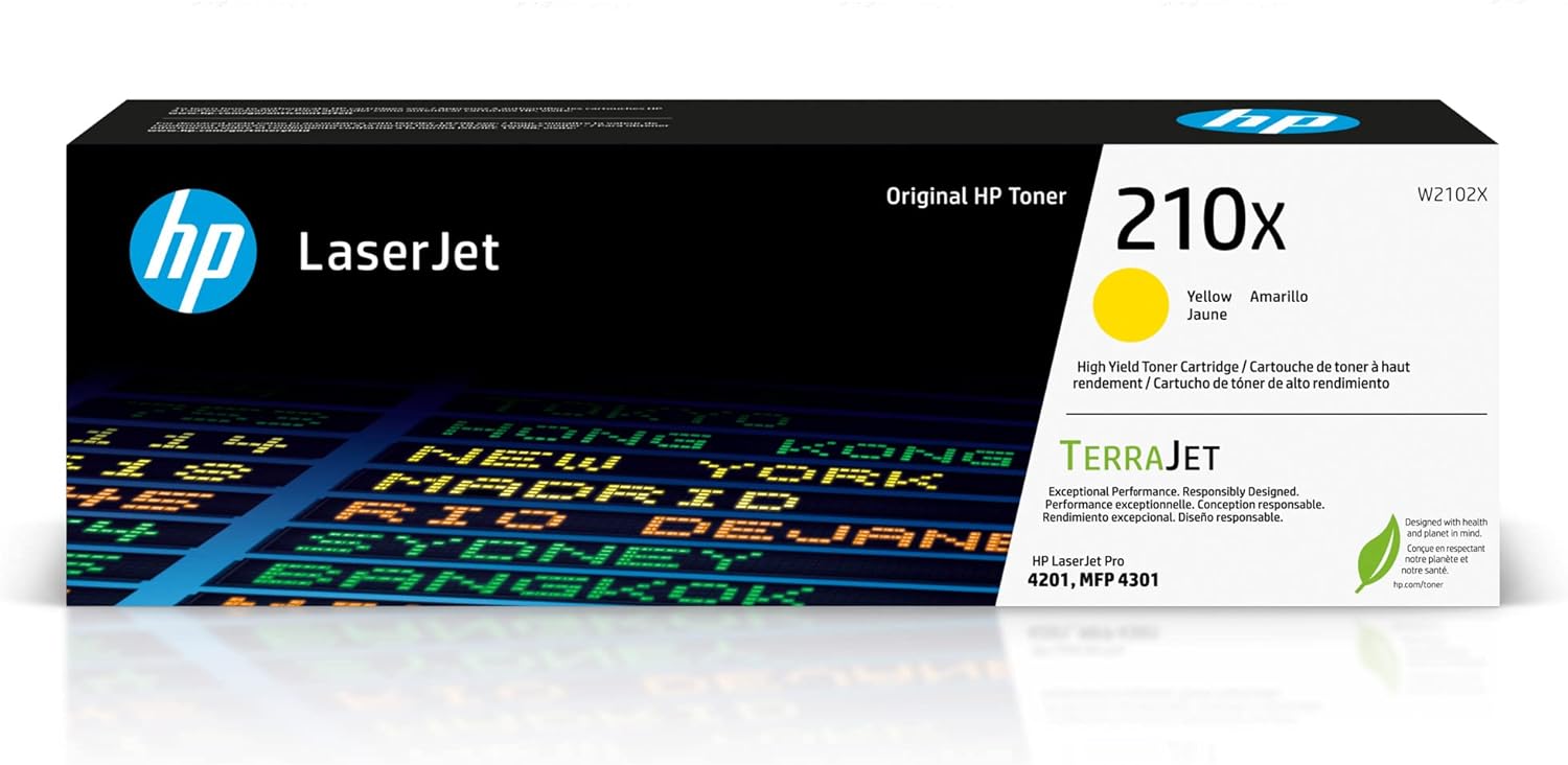 HP #210X Yellow High Yield Original Laserjet Toner Cartridge HP #210X Yellow High Yield Original Laserjet Toner Cartridge